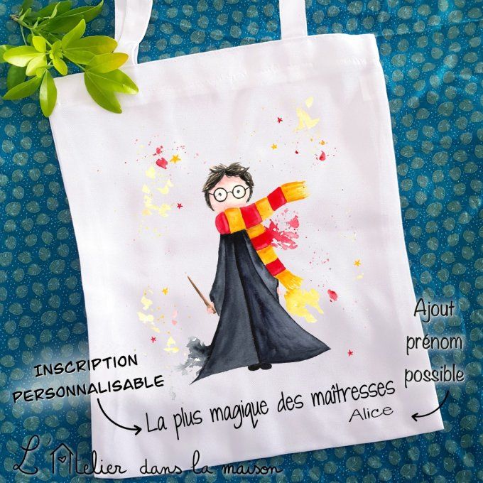 sac inspiration harry potter maitresses personnalisable