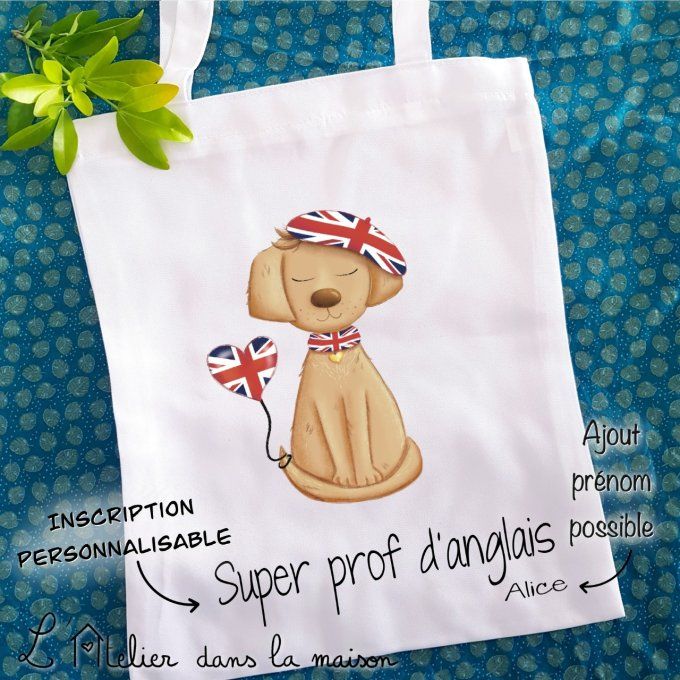 Sac Super Prof d'Anglais 4 modèles au choix