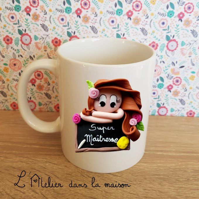 tasse maitresse cadeau personnalisable